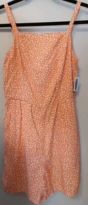 Old Navy rosa ditsy weiß Blumen ärmellos Cami Strampler Shorts Größe XL - Bild 1 von 7