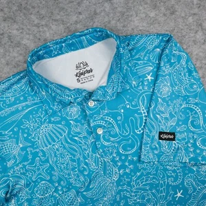 Kaipar Poloshirt Herren S Performance Blau Sea Life Active Kurzarm Golf - Bild 1 von 13