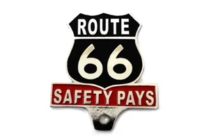 Route 66 License Plate Topper for All Models Custom Harley - Chopper - Picture 1 of 4