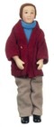 Dollhouse Man Gentleman Father Miniature People 1:12 Scale Modern Porcelain