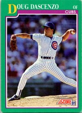 1991 Score Baseball Doug Dascenzo Chicago Cubs #209 v2