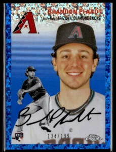 2023 Topps Chrome Plat Anniv #261 Brandon Pfaadt Blue Mini-Diamond Refr Arizona - Picture 1 of 2