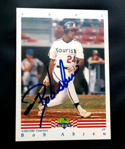 BOBBY ABREU PHILLIES YANKEES SIGNED AUTOGRAPHED 1992 CLASSIC BASEBALL CARD - Picture 1 of 2