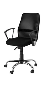 LIVARNO home Drehstuhl schwarz Bürostuhl Schreibtischstuhl ergonomisch Netz - Bild 1 von 2