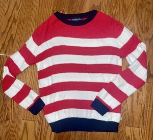 Sophia & Sam’s Boys Red Stripe Sweater Size 10/12 - Picture 1 of 2