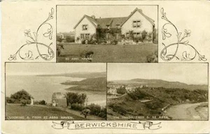 PRINTED MULTIVIEW POSTCARD OF BERWICKSHIRE, SCOTLAND BY A. R.EDWARDS - Picture 1 of 2