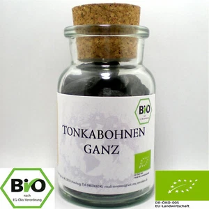 90g Tonka Bohnen im Korkenglas BIO ganz - Bild 1 von 4