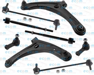 Front End Kit Lower Control Arms Tie Rods Ends For Mitsubishi Outlander Sway Bar - Image 1 of 4