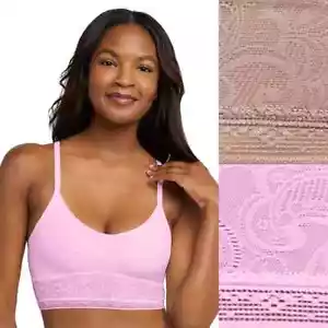 Maidenform DM4010 Reggiseno Senza Fili Pullover Elasticizzato Pizzo Confezione da 2XL - Foto 1 di 1