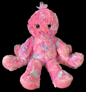 Build a Bear Oktopus Plüschtier rosa blau Batik Glitzer 18 Zoll Stofftier - Bild 1 von 6