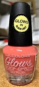 LA Colors Color Craze Glows Nail Polish -13ml 0.44oz- #68247 Luminous NEW - Picture 1 of 1