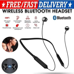 Waterproof Bluetooth 5.0 Earbuds Stereo Sport Wireless Headphones in Ear Headset - Picture 1 of 14