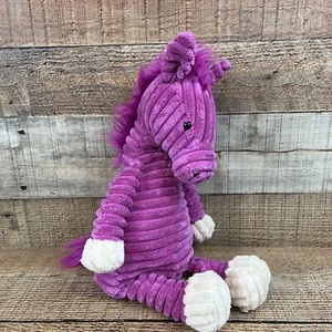 Jellycat Cordy Roy Pansy Pony - Pink Magenta Corduroy Horse 15" - Picture 1 of 5