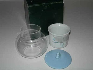 DOME GLASS/HURRICANE LAMP CERAMIC CANDLE HOLDER! NIB! L@@K! - Picture 1 of 3