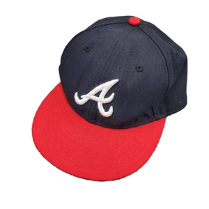 Atlanta Braves MLB On Field Fitted Hat Baseball Kids Sz 6 5/8 (53 cm) - Picture 1 of 10