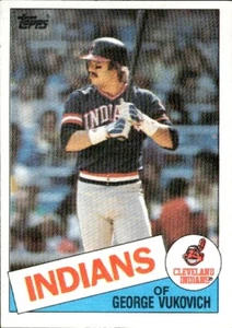 Béisbol 1985 Topps #212 George Vukovich Cleveland Indians - Imagen 1 de 2