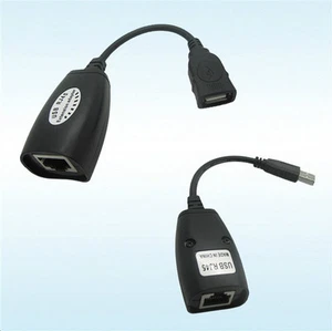 Extender USB fino a 35 metri tramite cavo CAT5 o CAT6 LAN prolunga estensore - Foto 1 di 1