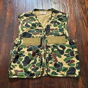 Vintage SafTBak Hunting Vest Men Size M Medium Duck Camo Camouflage Utility USA - Picture 1 of 8