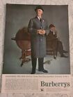 Vintage 1958 Print Ad Advertising Burberry Trench Coats Aristocat Gentlemen 