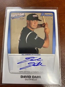 Bowman Perfect Game 2011 #aac-Dd David Dahl Rockies todo automático americano 201/235 - Imagen 1 de 2