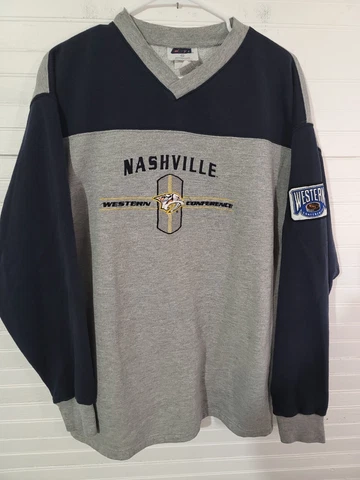 Nashville Predators  Eastern Conference  Sweater Size Large Hockey  Embroidered Cover