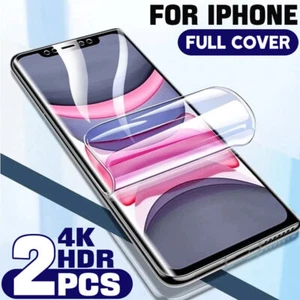 2x HYDROGEL Aqua Screen Protector For Apple iPhone 15 14 13 12 11 Pro XS Max 16+ - Picture 1 of 18