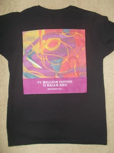 BRIAN ENO ORIGINAL "77 MILLION PAINTING" USED ADULT (S) CONCERT TOUR SHIRT 2011 - Picture 1 of 5