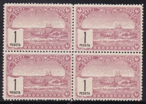 FR. MOROCCO MAROC 1899 Local Safi Marrakech 1 Peseta Yv 104 Block 4 Mint € 280 - Picture 1 of 1