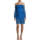Women?S Size Medium M 1St Sight Cobalt Blue Lace Bell Sleeve Mini Dress  $299