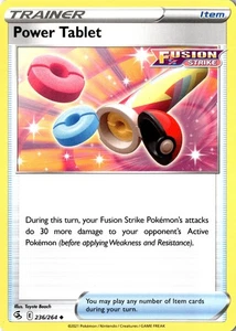 Power Tablet 236/264 Swsh08: Fusion Strike Regular Trainer Item - Picture 1 of 2