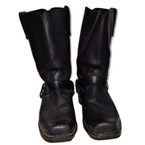 Durango Herren Harness Stiefel Biker Western Arbeit Cowboy Eckige Zehenpartie 9.5EE Ist-Zustand  - Bild 1 von 13