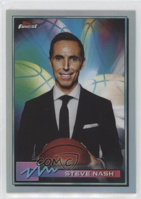 2021 Topps Finest Refractor Steve Nash #38 HOF - Image 1 of 2