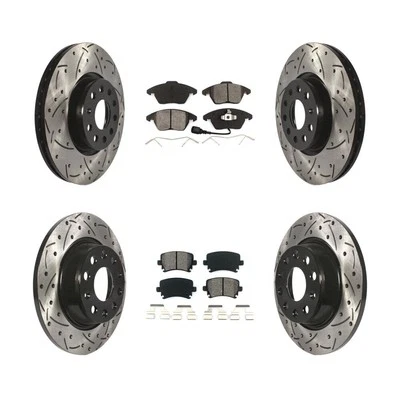 Rotores de freno ranurados perforados delanteros traseros para Volkswagen CC Passat 2009-2017 oe51 Foto 1 de 4