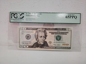 Fr. 2096-D 2009 $20 Federal Reserve Note Gem New 65PPQ - Picture 1 of 4