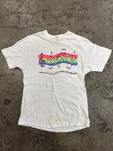 Grateful Dead Dancing Bears Rainbow Full of Sound Single Stitch 1989 Vintage LG - Bild 1 von 9