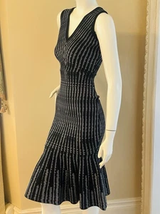 Milly vertikale Optik Meerjungfrau Strick knielanges Kleid Gr. P Einzelhandel $ 390 - Bild 1 von 9