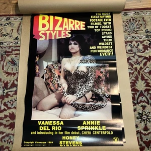 SEXY Vanessa del Rio, Honey Stevens BIZARRE STYLES 23x36 Original Poster für Erwachsene - Bild 1 von 6