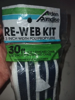 Kit de correas para silla de césped Arden Paradise 30' X 3" azul marino a rayas #79991 Foto 1 de 4