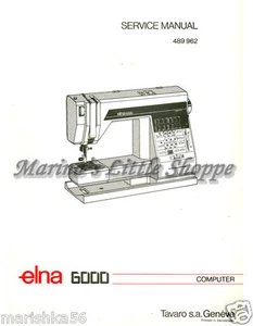 On CD * Elna 6000 Service / REPAIR Manual and Parts / Schematics books - Picture 1 of 3
