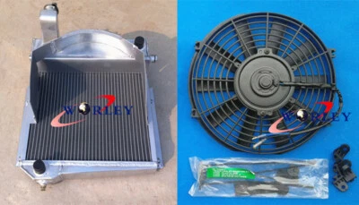 适用于 AUSTIN HEALEY SPRITE BUGEYE FROGEYE/MG MIDGET 948/1098 铝收音机 + 风扇 — 第 1/4 张图片