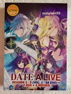 Date A Live (Season 1~5) + OVA+ Movie Complete Anime DVD (English Dub) FREE SHIP - Picture 1 of 5