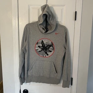 Nike Ohio State Buckeyes Hoodie Men’s Size Small Gray Y2K - Picture 1 of 4