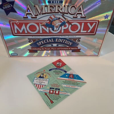 NEW Monopoly The America Special Edition 4 Game Corners Replacement Parts - Image 1 of 4