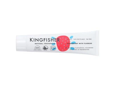 Kingfisher Children's Strawberry Toothpaste (With Fluoride) - 100ml (Pack of 3)