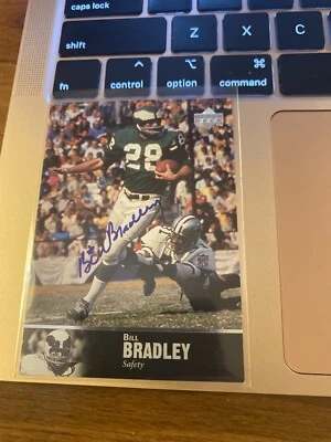 Bill Bradley 1997 UPPER DECK NFL LEGENDS AUTOGRAPH AUTO #AL-43 - Image 1 of 2