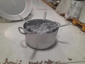 Pentole Agnelli Casseruola con 4 Spicchio Colapasta CM50 Alto Spessore Alluminio - Foto 1 di 7