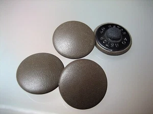 #39 - 4 Lederknöpfe - Dunkelbraun - 26mm - Glattleder - Bild 1 von 1