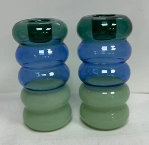 Pair Of Maison Balzac Grande Pauline Candlestick Holders - 12 x 5 x 5 cm - Picture 1 of 11