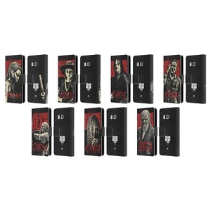 AMC THE WALKING DEAD SEASON 10 CHARACTER PORTRAITS LEATHER BOOK CASE FOR HTC 1 - Picture 1 of 7