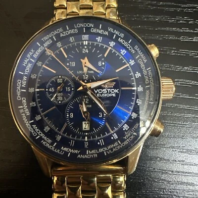 Reloj despertador Vostok Europe Gaz 14 limusina temporizador mundial • YM26/560A254 • #0822/3000 Foto 1 de 3